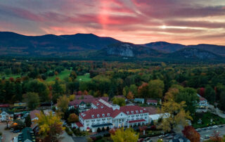 Eastern Slope Inn autumn aerial